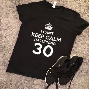 30th birthday shirt 🖤3️⃣0️⃣